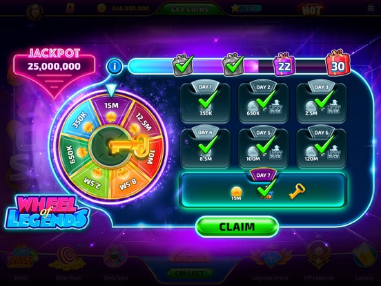 Best Casino Legends 777 Slots iPad app afbeelding 8