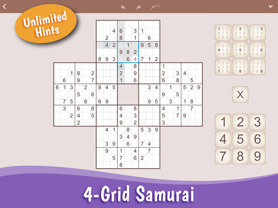 MultiSudoku: Samurai Sudoku iPad app afbeelding 2