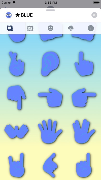 BLUE Emoji • Stickers screenshot-9