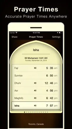 Prayer Times - Azan Alarm iPhone image 1