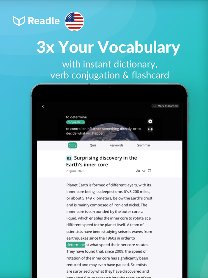Learn English News by Readle