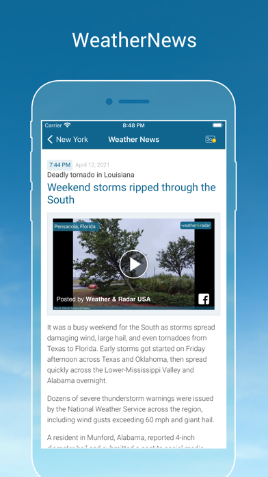 Weather & Radar USA Pro Screenshot