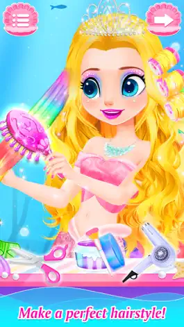 Game screenshot Princess Mermaid Makeup Games apk