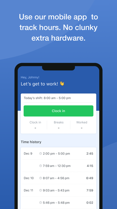 Shifts by Everhour Screenshot