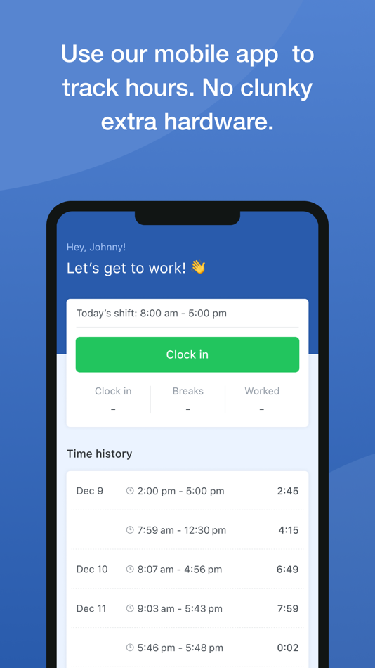 #5. Shifts by Everhour (iOS) By: Everhour