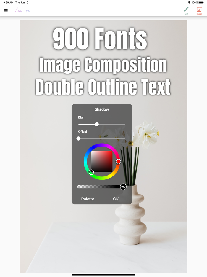 Add text on photos