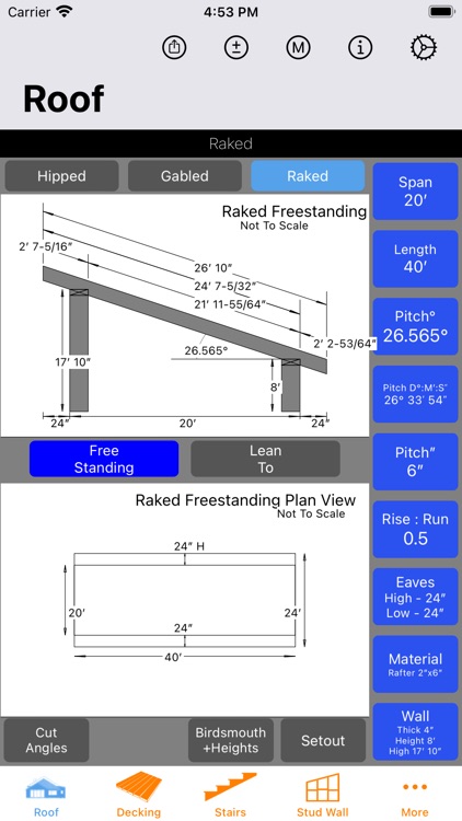 Roof Guide - Carpentry Calc