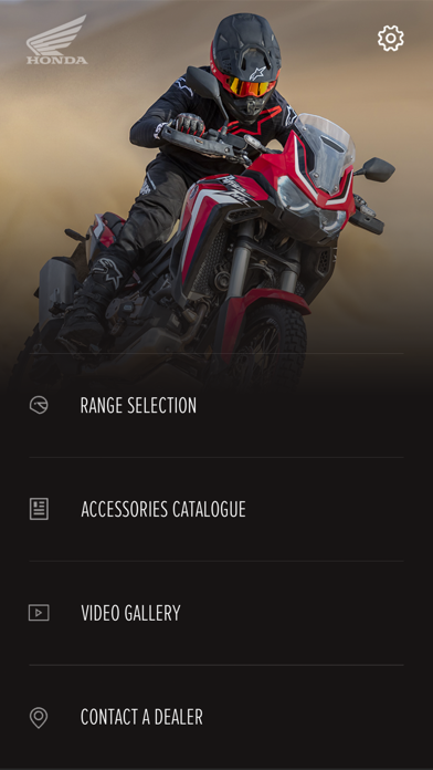 Honda Motorcycles Europe Screenshot