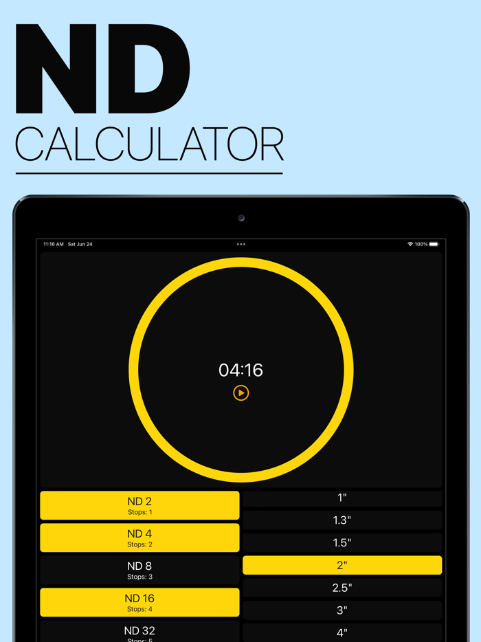 ND Filter Pro Calculator