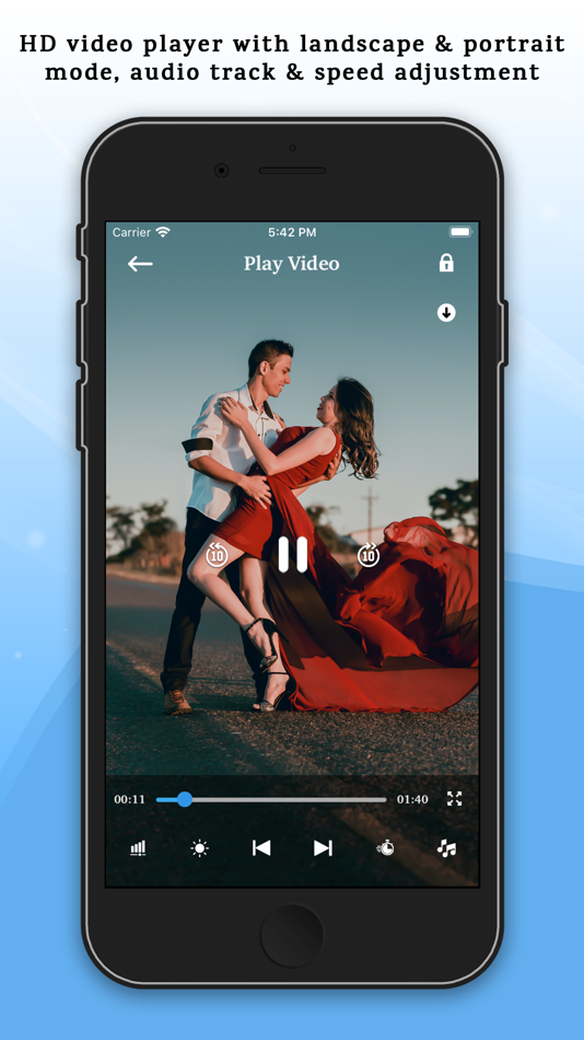 #2. Video Player - Play & Manage (iOS) 来自: Abhaykumar Kasundra