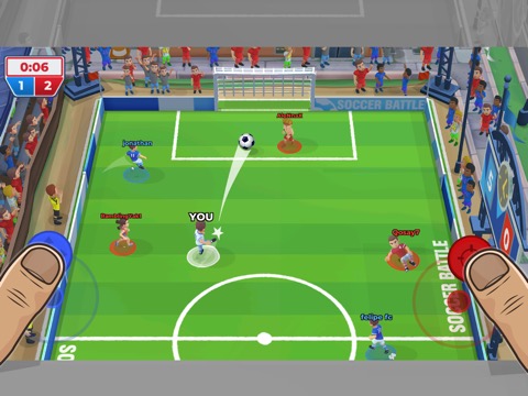 サッカーの試合: Soccer Battleのおすすめ画像1