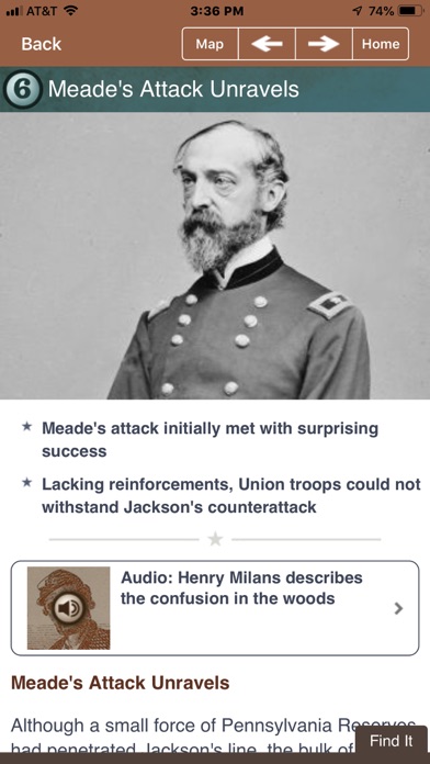 Fredericksburg Battle App Screenshot