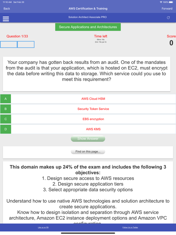 Screenshot #6 pour Ace AWS SAA (SAA-C03) Cert PRO