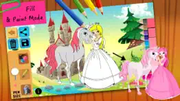 princess fairy tales coloring iphone screenshot 1