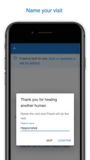 freed ai medical scribe iphone screenshot 2