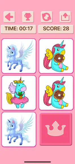 Game screenshot Princess Unicorn Memory Games hack