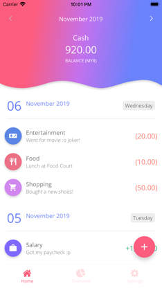 Flowy: Spending Tracker screenshot 1