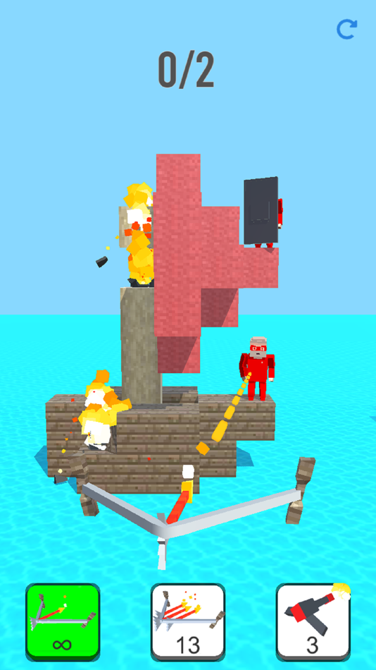 #5. Burn it Down! 3D Pixel Game (iOS) By: AI Games FZ