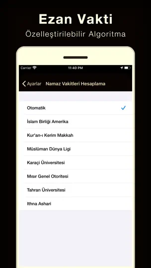 Namaz Vakitleri - Ezan Alarmi iPhone Ekran Görüntüsü 4