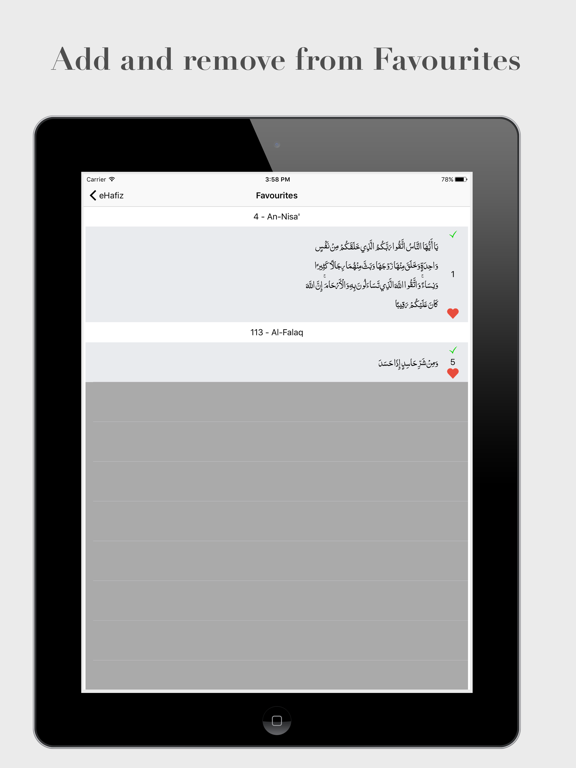eHafiz Quran iPad screenshot 5 - Education app
