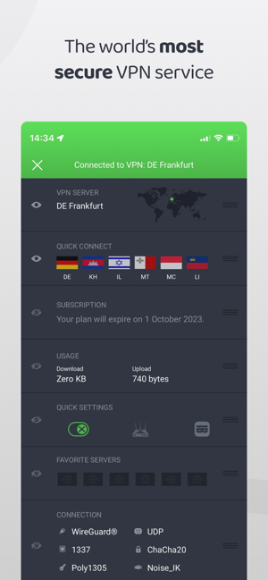 ‎VPN: Private Internet Access Capture d'écran