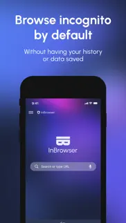inbrowser - private browsing iphone screenshot 1