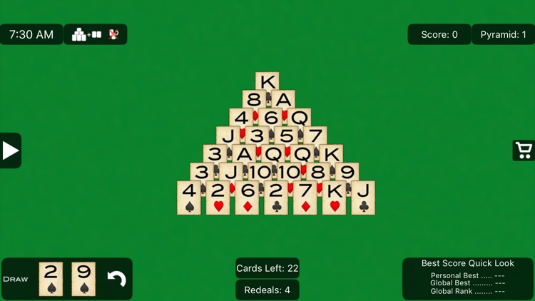 Pyramid Solitaire Lite screenshot-4