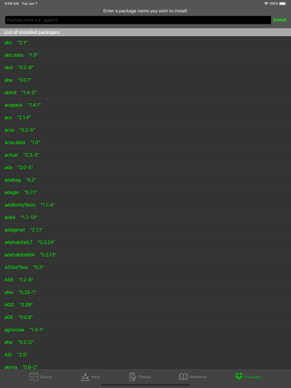 R Programming Compiler iPad screenshot