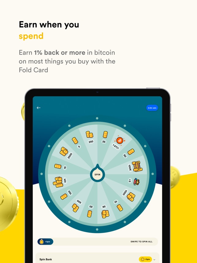 Fold, Earn Bitcoin Rewards