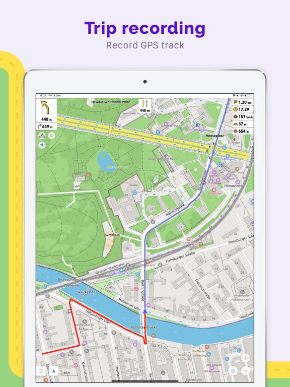 OsmAnd Maps Travel & Navigate iPad screenshot 4 - Travel app