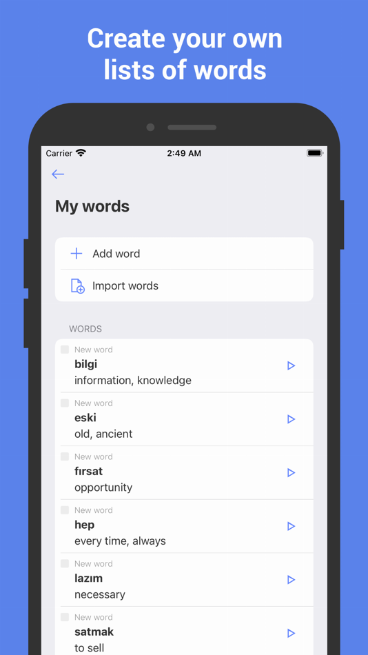 #3. Learn Turkish with Flash cards (iOS) 由: Nikita Olifer