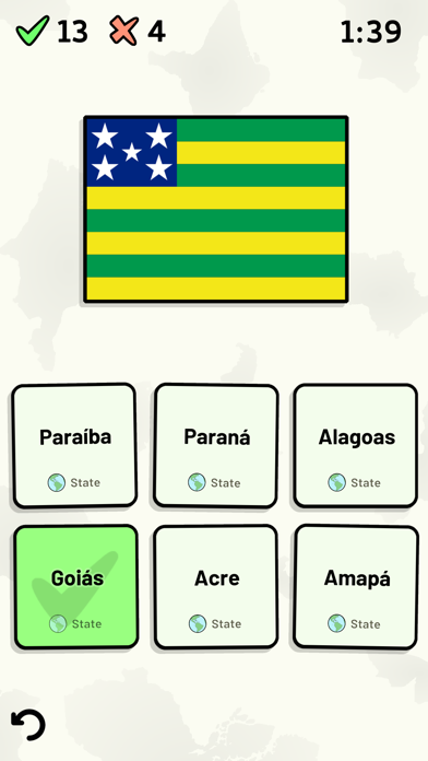 States of Brazil Quiz Screenshot