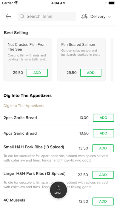 Herbs&Hub Cafe Bar& Restaurant Screenshot