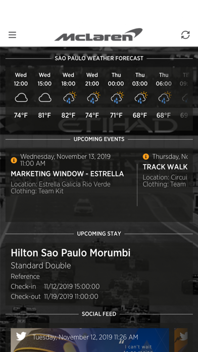 McLaren Travel Screenshot