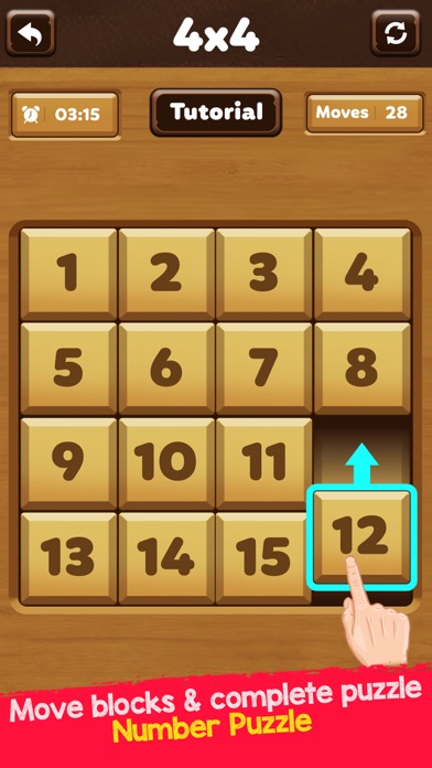 Number Puzzles - Wood Blocks Screenshot