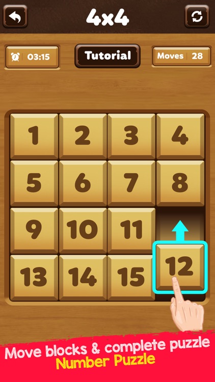 Number Puzzles - Wood Blocks