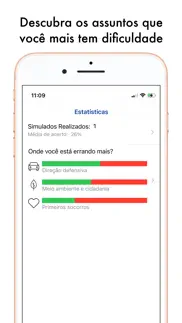 simulados detran simulado cnh iphone screenshot 3