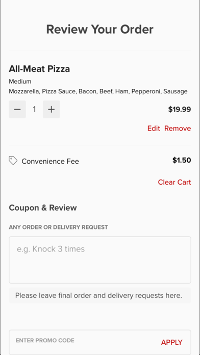 Sam's Pizza and Subs Screenshot