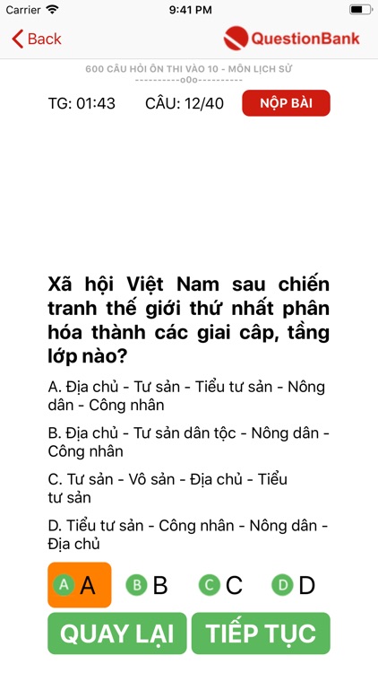 QuestionBank - Ôn thi vào 10 screenshot-3