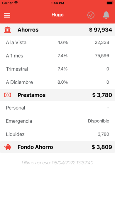 Mii Caja Screenshot