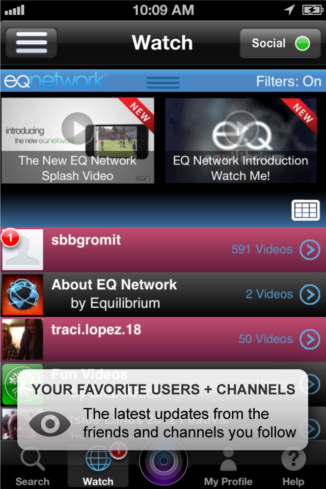 EQ Network screenshot 2