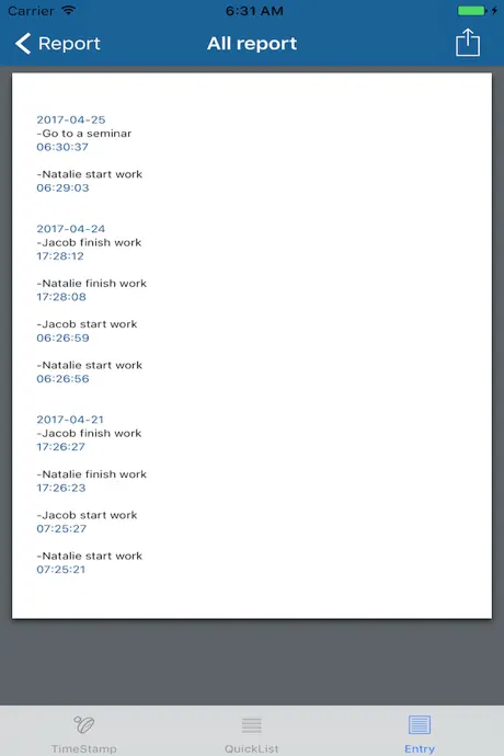 Easy Timestamp