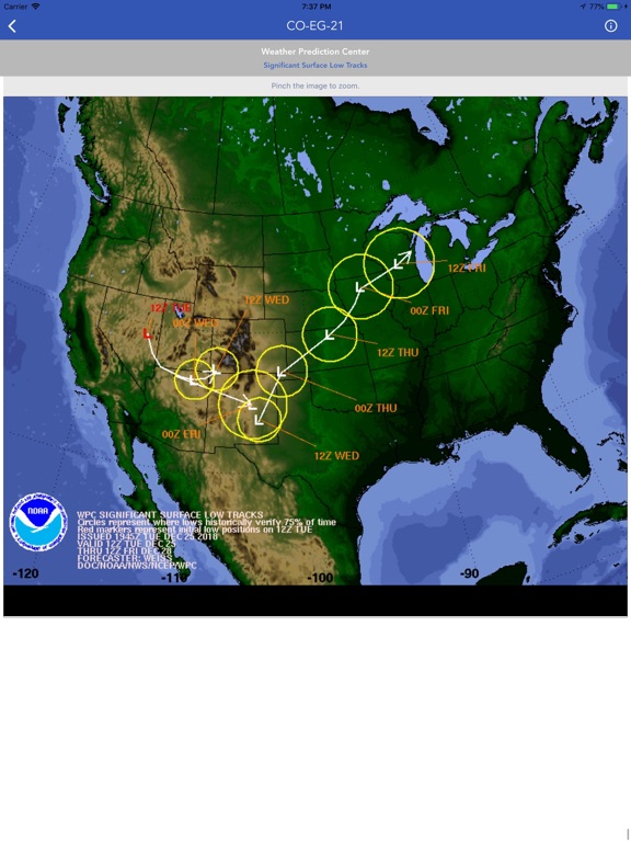 Snow Report & Forecast iPad screenshot 5 - Weather app