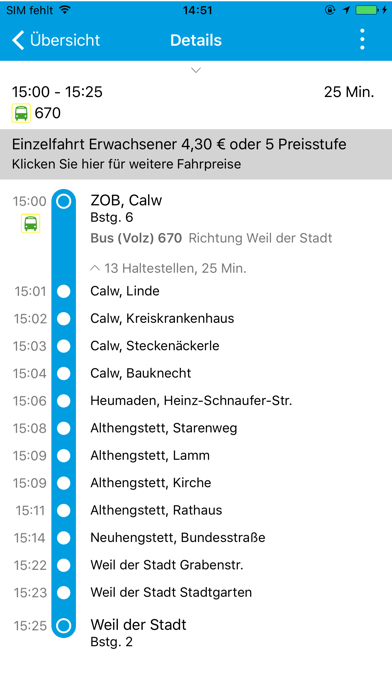 Screenshot #3 pour VGC-Verkehrsgesellschaft Calw