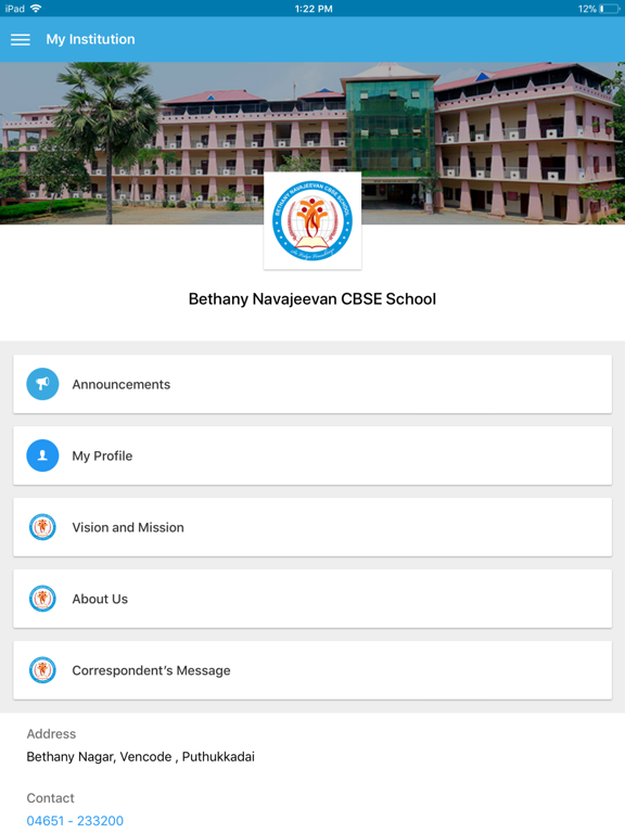 Screenshot #4 pour Bethany Navajeevan CBSE