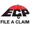 The ECP mobile application allows the user to remotely file a claim with their mobile device