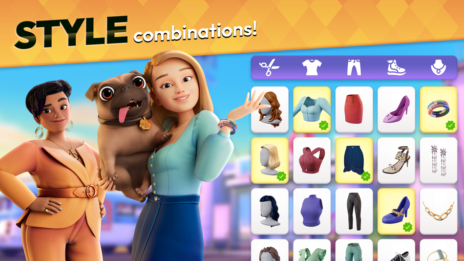 #5. Makeover Match - Swap & Style (iOS) 由: Tactile Games ApS