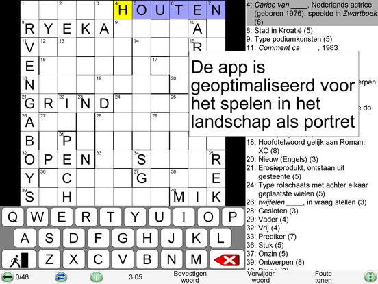 Compact Kruiswoordraadsel iPad app afbeelding 7