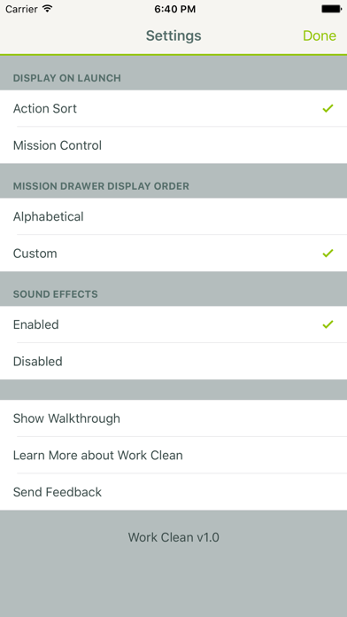 Work Clean Screenshot