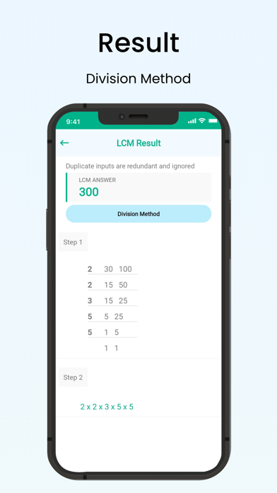 LCM and GCF Calculator Screenshot